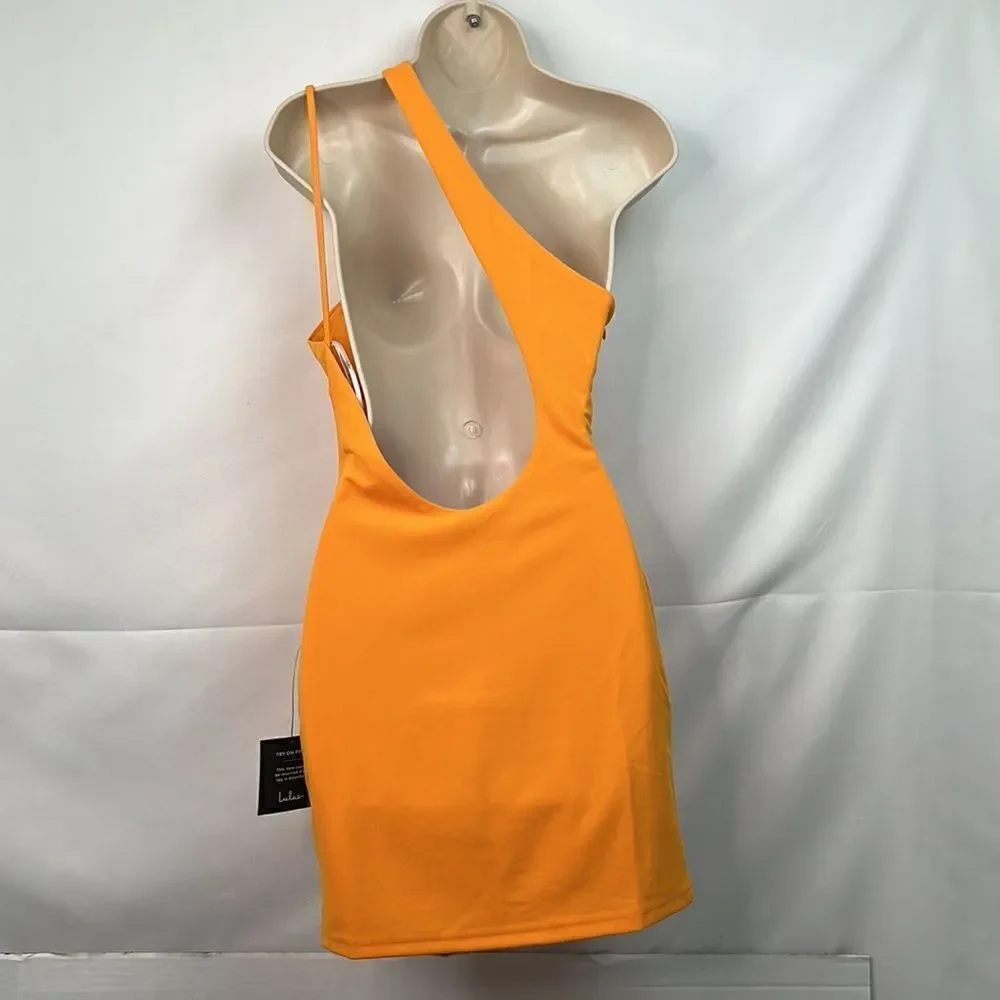 Lulu’s Orange mini dress size XS NWT